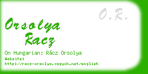 orsolya racz business card